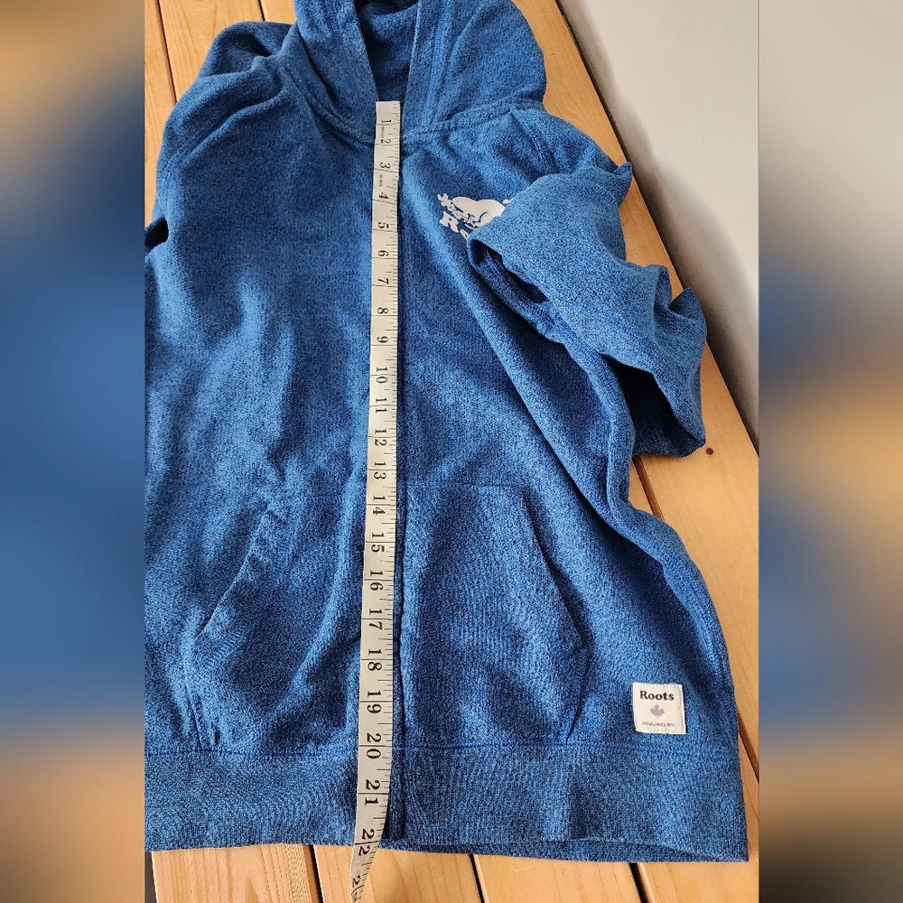 Roots Kids Blue Hoodie Jacket Size XXL 13-14 Yrs - Picture 6 of 7